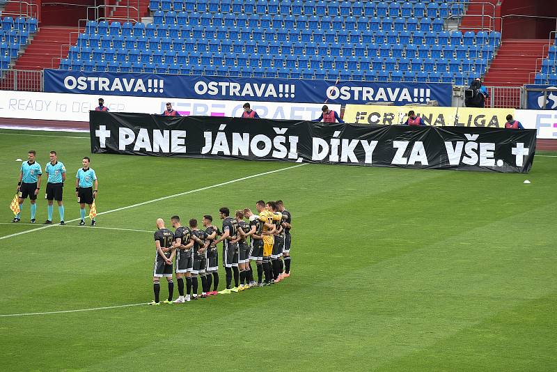 Utkání 29. kola první fotbalové ligy: FC Baník Ostrava - SK Slavia Praha, 10. června 2020 v Ostravě.