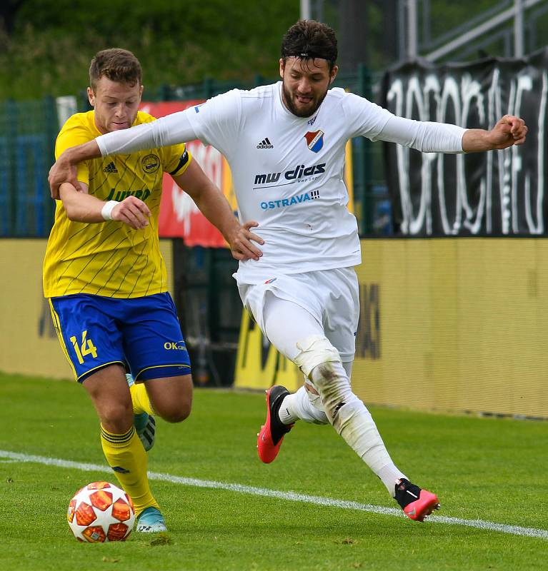 26. kolo FORTUNA:LIGA, FC FASTAV ZLÍN - FC Baník Ostrava, 30. května 2020 ve Zlíně.