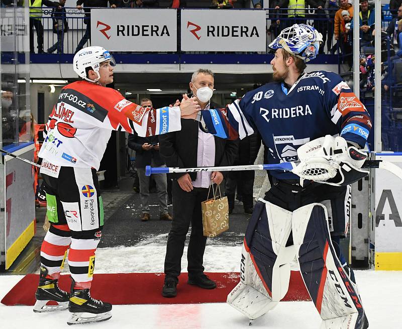 HC Vítkovice Ridera - HC Dynamo Pardubice (20. kolo extraligy, 31. 10. 2021)