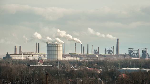 Pohled na huť Liberty Ostrava, kdysi ArcelorMittal Ostrava, původně Novou Huť Klementa Gottwalda. Ilustrační foto.