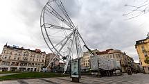 Příprava na vánoční zábavu v centru Ostravy jsou v plném proudu, 18. listopadu 2021,