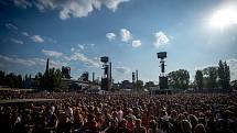 Hudební festival Colours of Ostrava 2019 v Dolní oblasti Vítkovice, 18. července 2019 v Ostravě.