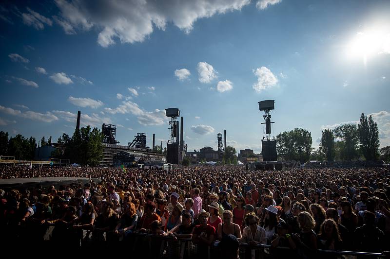 Hudební festival Colours of Ostrava 2019 v Dolní oblasti Vítkovice, 18. července 2019 v Ostravě.