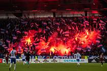 Utkání 20. kola první fotbalové ligy: Baník Ostrava - Sparta Praha, 14. prosince 2019 v Ostravě. Na snímku choreo fanoušků FC Baník Ostrava.