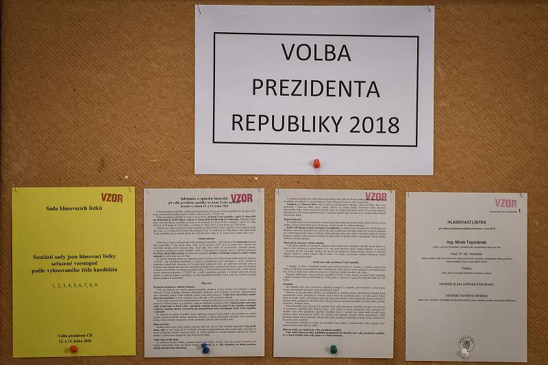 Prezidentské volby v Ostravě, pátek 12. ledna 2018.