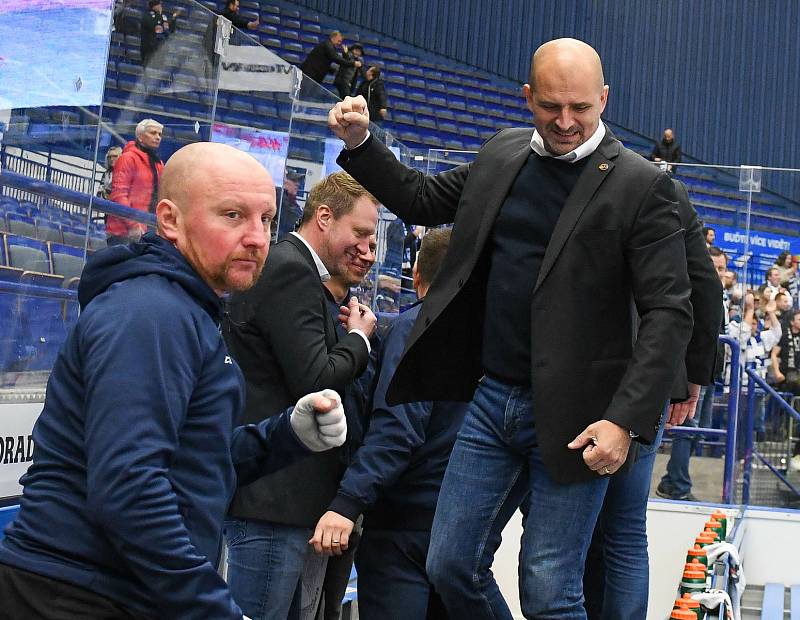Hokejisté Vítkovic v pátečním utkání 26. kola extraligy proti Kometě Brno.