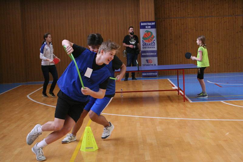 Sazka Olympijský víceboj na ZŠ B. Dvorského v Ostravě.