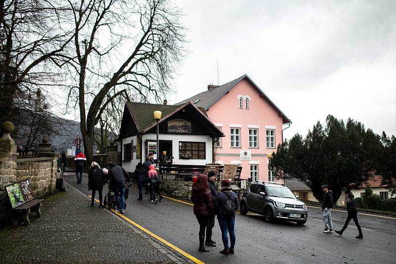 Přírodní památka Obora Hukvaldy, 23. ledna 2021.