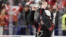 Mistrovství světa hokejistů do 20 let, finále: Rusko - Kanada, 5. ledna 2020 v Ostravě. Na snímku radost hráče Alexis Lafreniere.