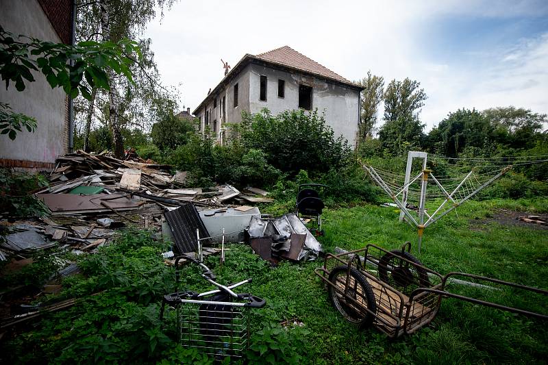 Ostravská sociálne vyloučená lokalita Zárubek, září 2019.