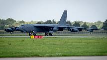 Přílet amerického bombardéru B-52 Stratofortress, 17. září 2019 v Mošnově.