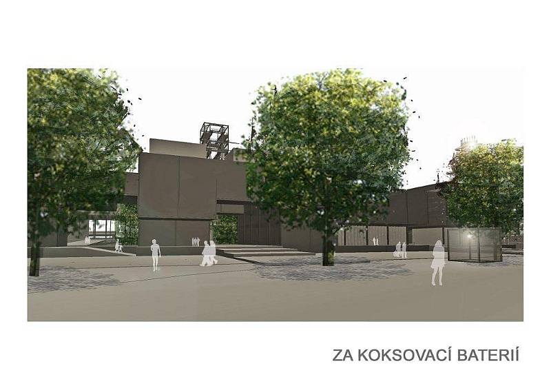 Vizualizace unikátního projektu. Moravskoslezské vědecké knihovny v bývalé koksovně v Dolní oblasti Vítkovic.