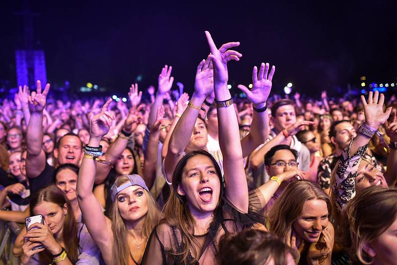 Hudební festival Colours of Ostrava 2018 v Dolní oblasti Vítkovice, 21. července 2018 v Ostravě.