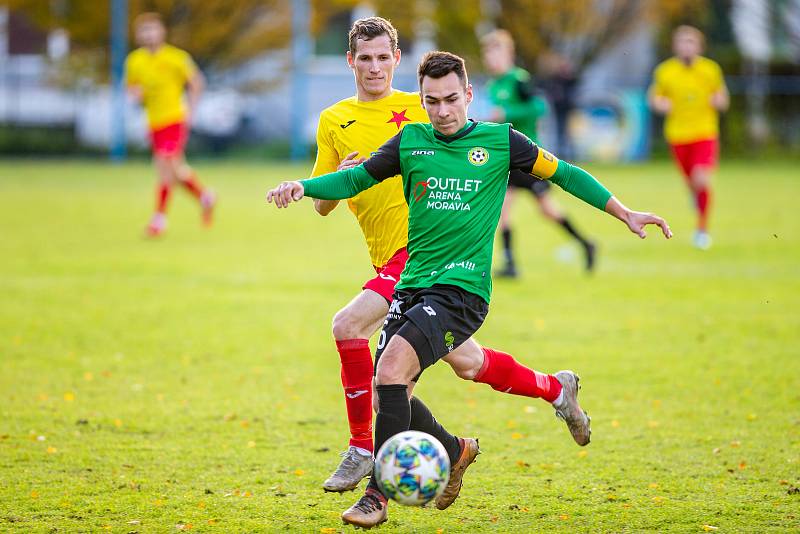 Utkání 16. kola Fortuna MSFL: FC ODRA Petřkovice – SK HS Kroměříž, 16. listopadu 2019 v Ostravě.