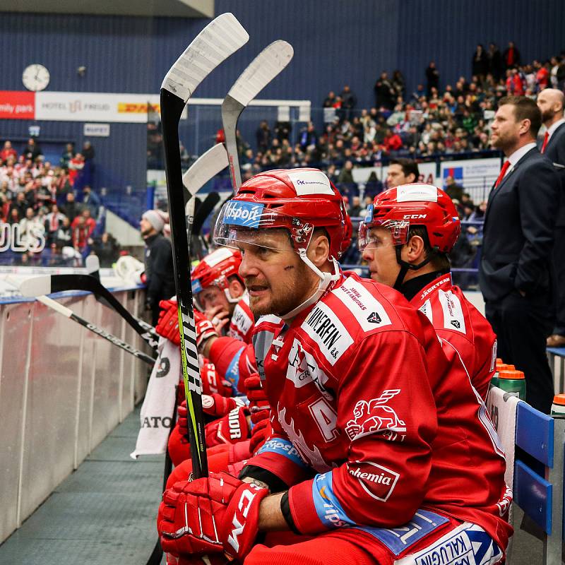 Utkání 34. kola hokejové extraligy: HC Vítkovice Ridera - HC Oceláři Třinec, 12. ledna 2019 v Ostravě. Na snímku Martin Adamský.