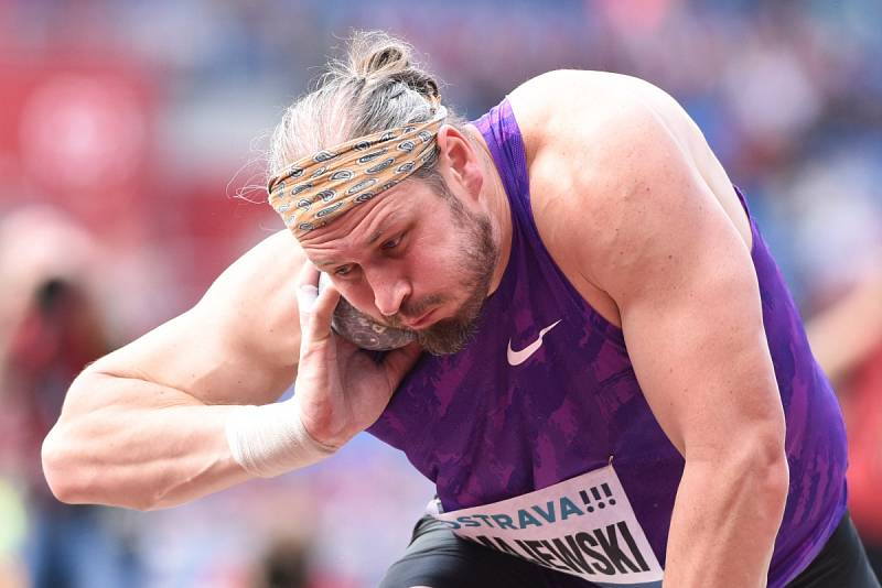 Zlatá tretra Ostrava 2016. Koule muži – Malejewski.