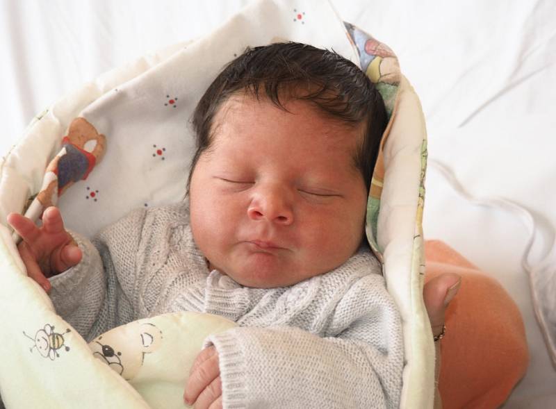 Patrik Adrian Giňa, 4. 2. 2019, 48 cm, 2830 g, Ostrava – Zábřeh. Fakultní nemocnice Ostrava.