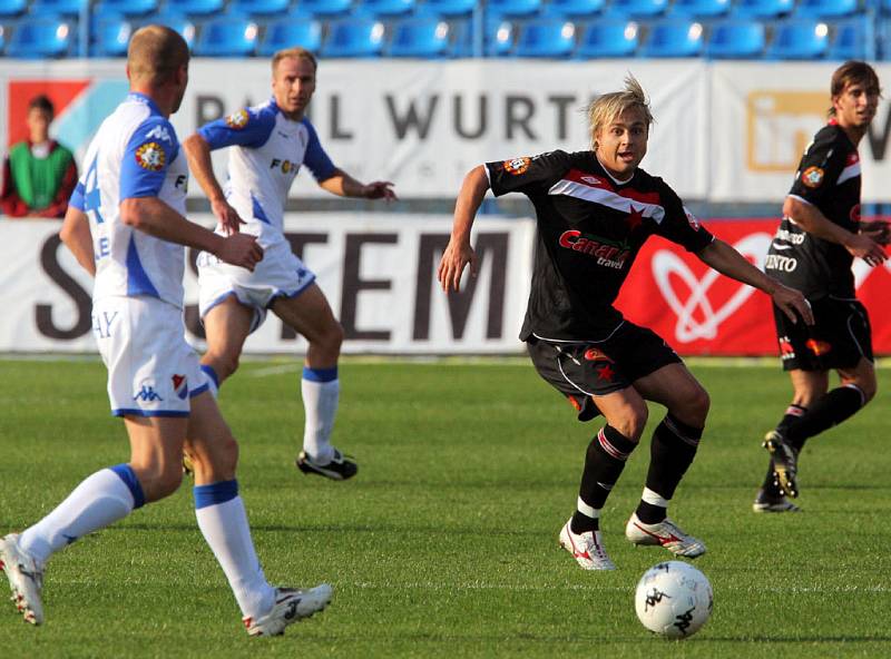 Z utkání Baník Ostrava - Slavia Praha na Bazalech