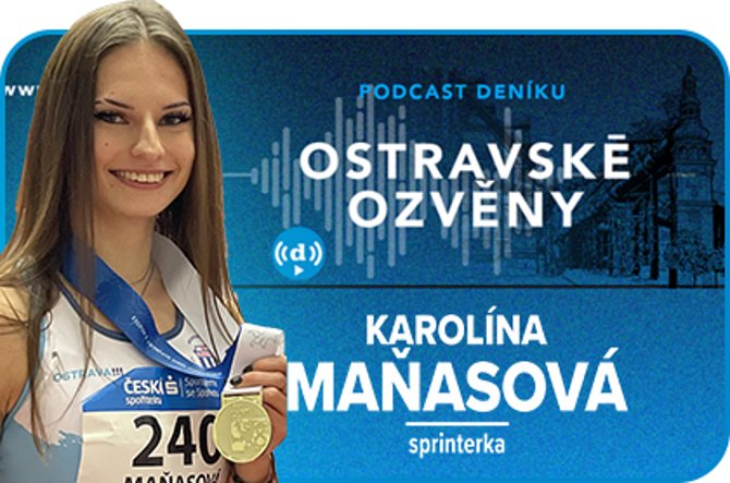 Hostem podcastu Ostravské ozvěny byla atletka a sprinterka Karolína Maňasová, moderuje Kateřina Součková, 23. května 2024, Ostrava.