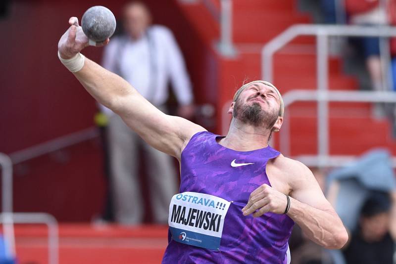 Zlatá tretra Ostrava 2016. Koule muži – Malejewski.