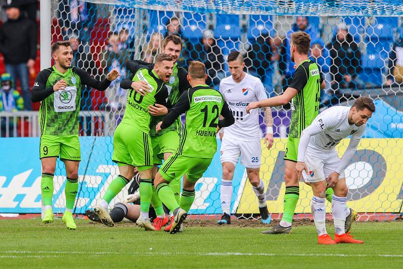 Utkání 25. kola první fotbalové ligy: FC Baník Ostrava - FK Mladá Boleslav, 16. března 2019 v Ostravě.