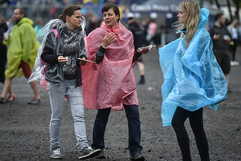 Hudební festival Colours of Ostrava 2018 v Dolní oblasti Vítkovice, 18. července 2018 v Ostravě.