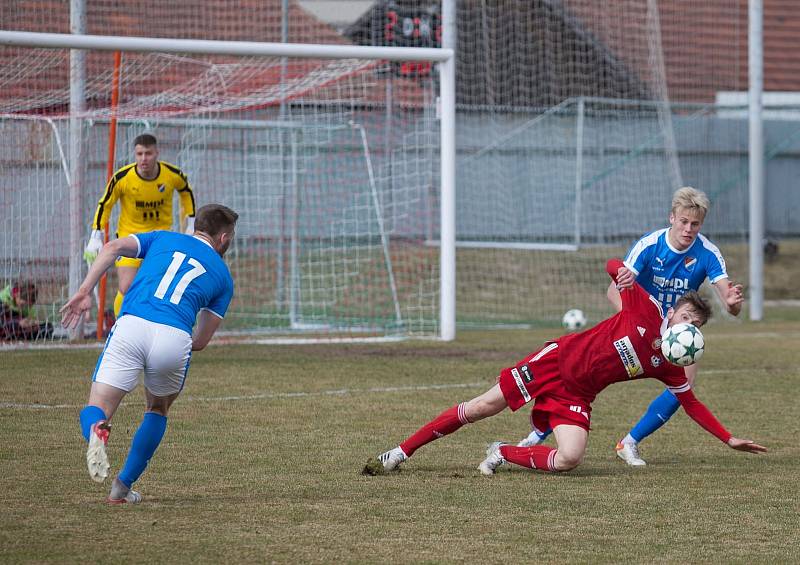 Velké Meziříčí - Baník Ostrava B (21. kolo MSFL, 27. 3. 2022).