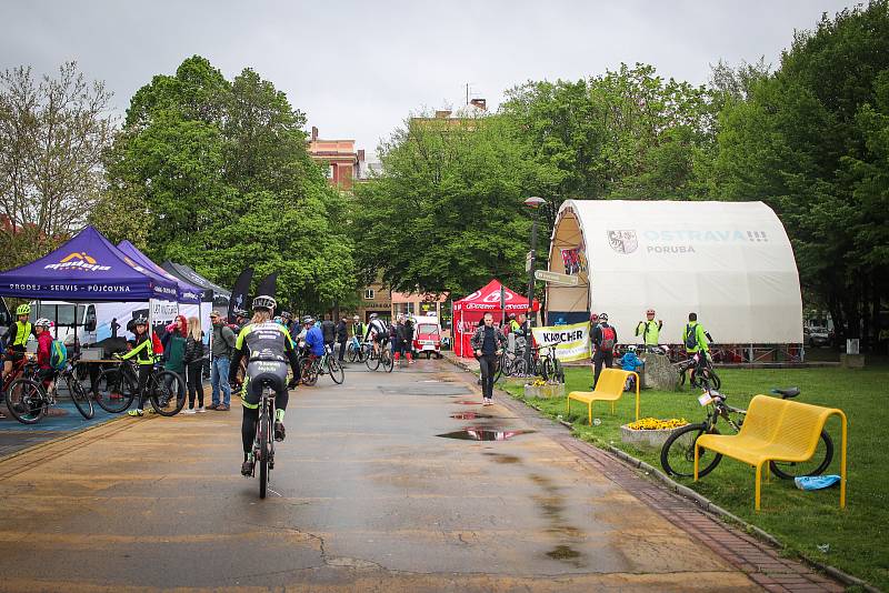 Cyklistický závod PORUBAJK, 27. dubna 2019 v Ostravě - Porubě.