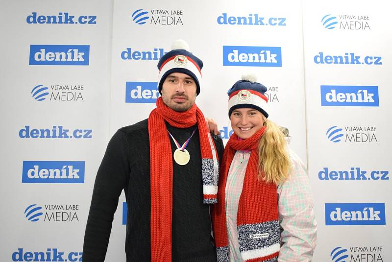 Snímek z fotokoutku u stánku Deníku na Olympijském festivalu v Ostravě.