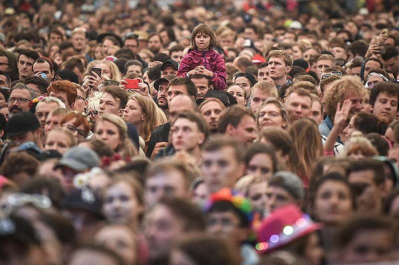 Hudební festival Colours of Ostrava 2018 v Dolní oblasti Vítkovice, 19. července 2018 v Ostravě.