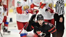 Mistrovství světa hokejistů do 20 let, finále: Rusko - Kanada, 5. ledna 2020 v Ostravě. Na snímku Dylan Cozens.