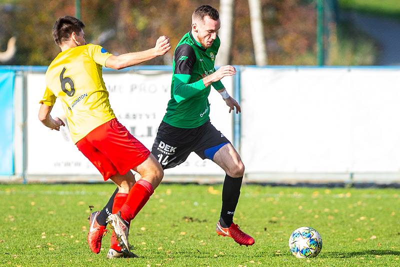 Utkání 16. kola Fortuna MSFL: FC ODRA Petřkovice – SK HS Kroměříž, 16. listopadu 2019 v Ostravě.