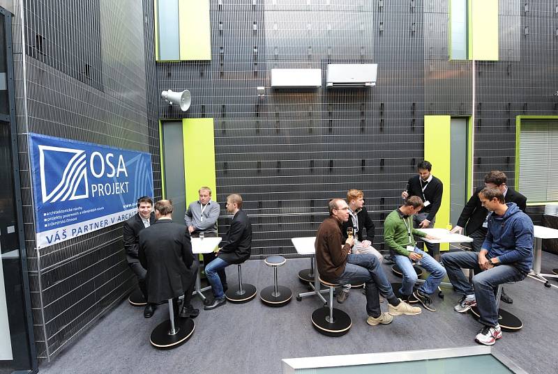 Otevření budovy Národního superpočítačového centra IT4Innovations v areálu Vysoké školy báňské Technické univerzity Ostrava. 
