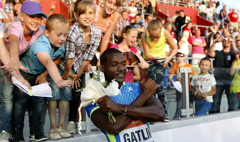 Zlatá tretra Ostrava 2014. Justin Gatlin.