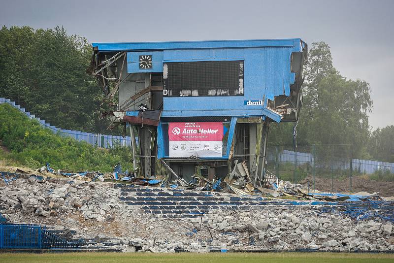 Demolice Bazalů, 17. červenec 2018 v Ostravě.