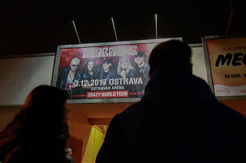 Zrušený koncert kapely Scorpions v Ostravar Aréně.