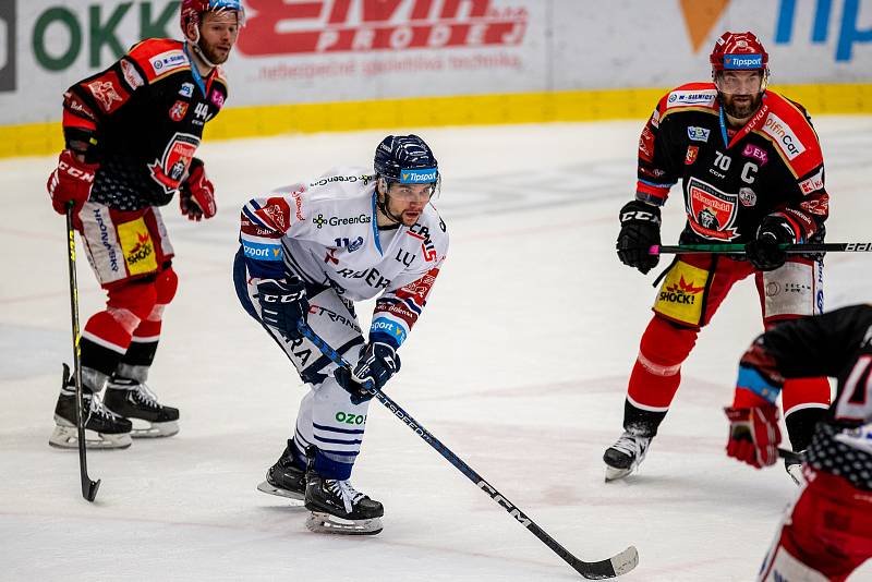 Semifinále play off hokejové extraligy - 7. zápas: HC Vítkovice Ridera - Mountfield Hradec Králové, 15. dubna 2023, Ostrava