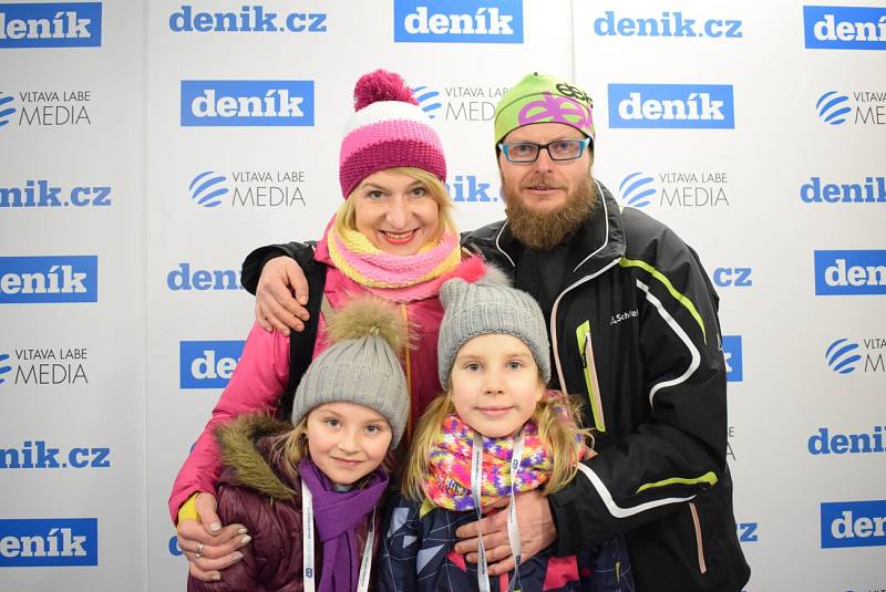 Snímek z fotokoutku u stánku Deníku na Olympijském festivalu v Ostravě.