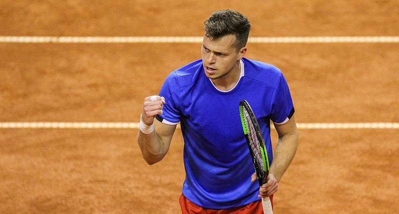 Davis Cup 2018 v Ostravě - Česko vs. Izrael, Adam Pavlásek