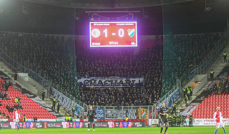 24. kolo FORTUNA:LIGA, SK Slavia Praha - FC Baník Ostrava, 10. března 2019 v Praze.