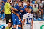 Utkání 1. kola první fotbalové ligy: FC Baník Ostrava - FC Slovan Liberec, 13. července 2019 v Ostravě. Na snímku (vpravo) Tomáš Smola.