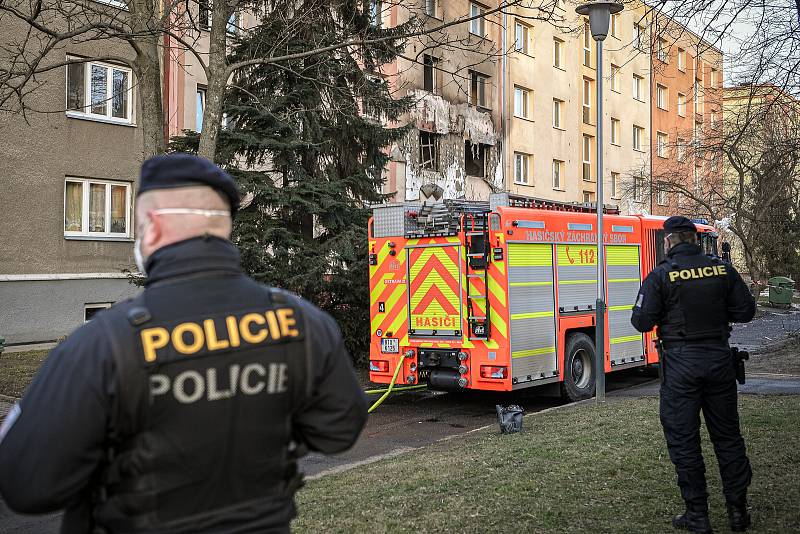 Hasiči a policisté zasahovali u požáru domu v Ostravě-Hrabůvce.