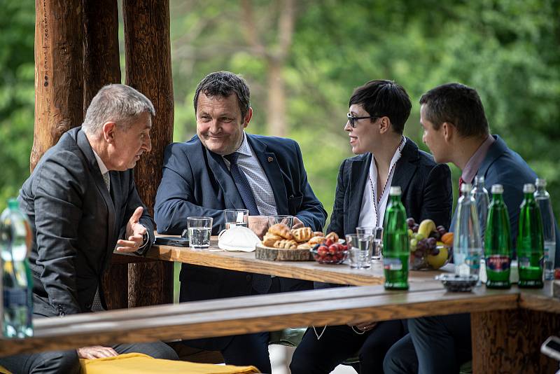 Předseda vlády České republiky Andrej Babiš si prohlédl KouPark, 1. června 2021 v Ostrava-Radvanicích.