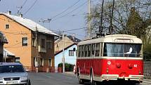 K Dolu Michal se lidé mohli svézt historickým trolejbusem