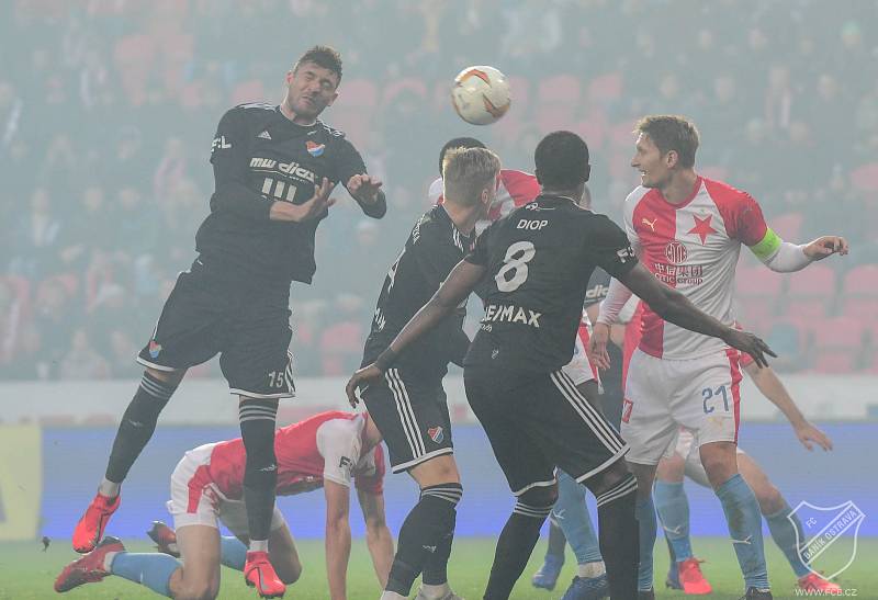 24. kolo FORTUNA:LIGA, SK Slavia Praha - FC Baník Ostrava,10. března 2019 v Praze.