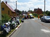 Tragická nehoda při závodech Okruhu Františka Bartoše v Ostravě-Radvanicích 13. července 2014.