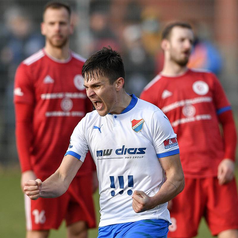 Utkání 3. kola českého fotbalového poháru MOL Cupu: FC Baník Ostrava - FK Fotbal Třinec, 23. února 2021 v Ostravě. Jakub Pokorný z Ostravy.