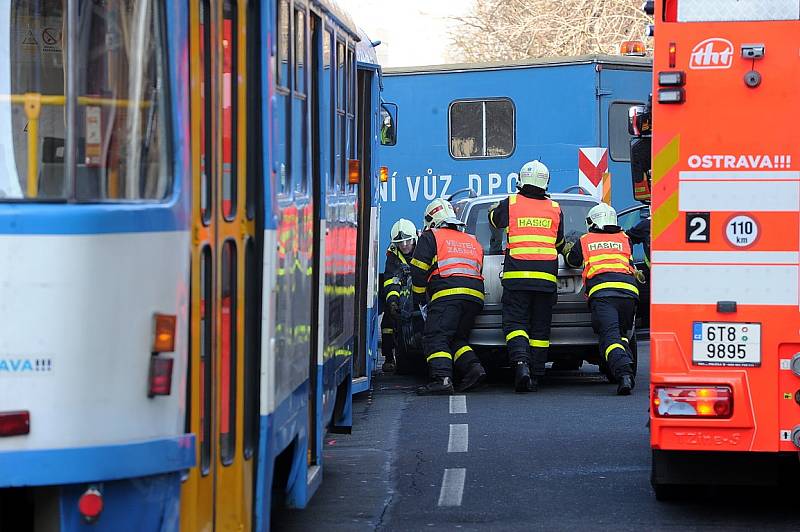 Středeční nehoda v centru Ostravy