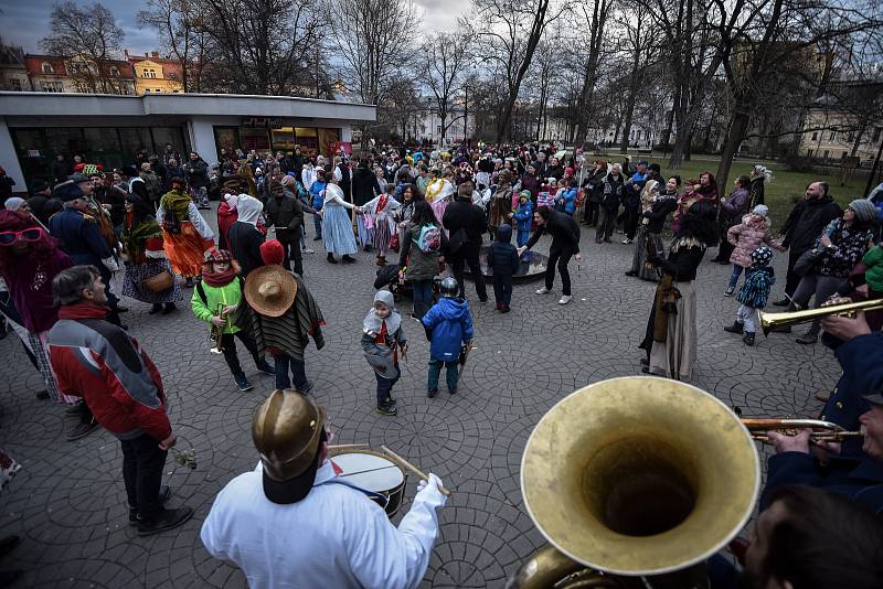 Masopustní průvod, 5. března 2019 v Ostravě.