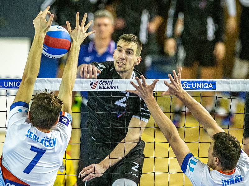 Utkání 7. kola extraligy volejbalu: VK Ostrava - Black Volley Beskydy, 16. listopadu 2019 v Ostravě.